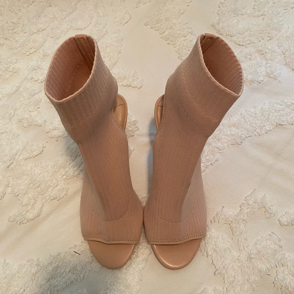 Leith open-toe heels